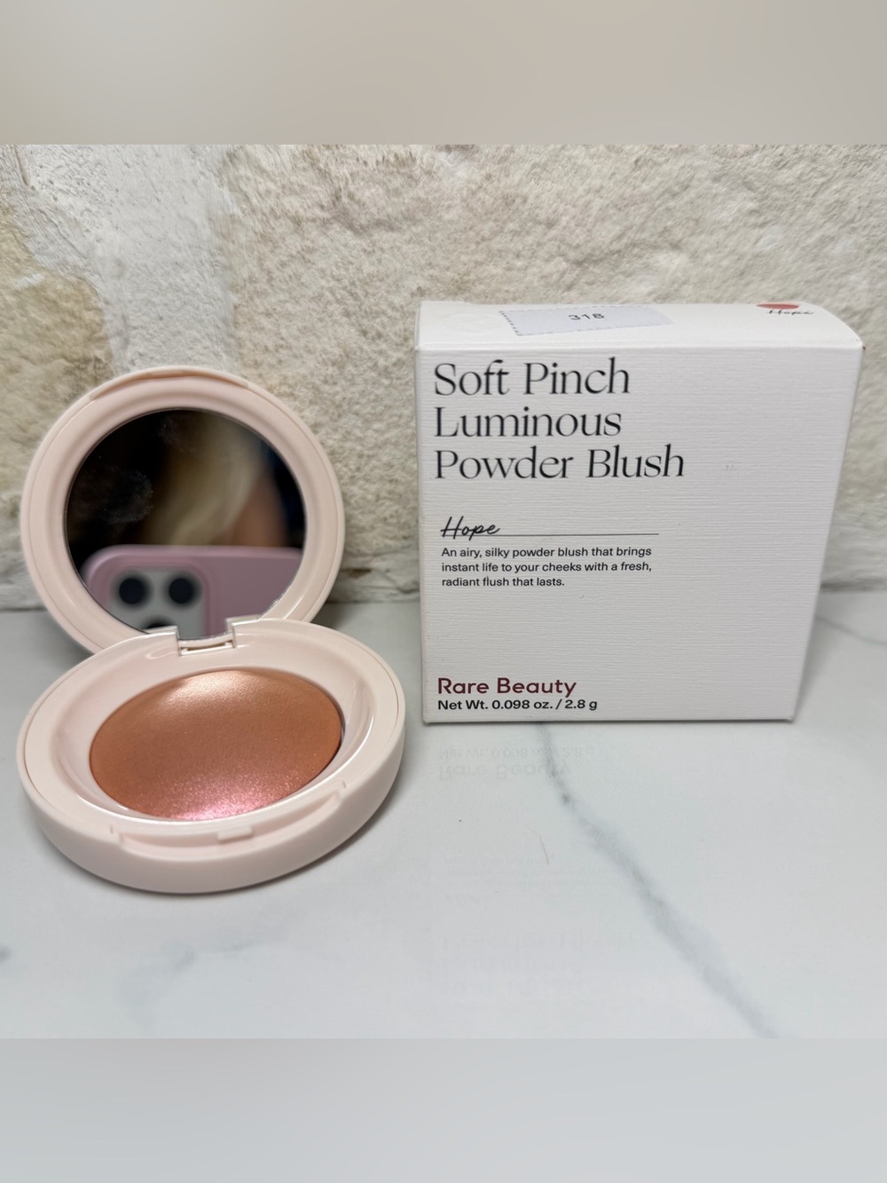 ⭐ RARE BEAUTY SOFT PINCH LUMINOUS POWDER BLUSH ⭐ Shade: Hope 2.8g
